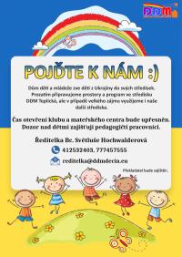 Nabídka DDM Děčín pro děti z Ukrajiny